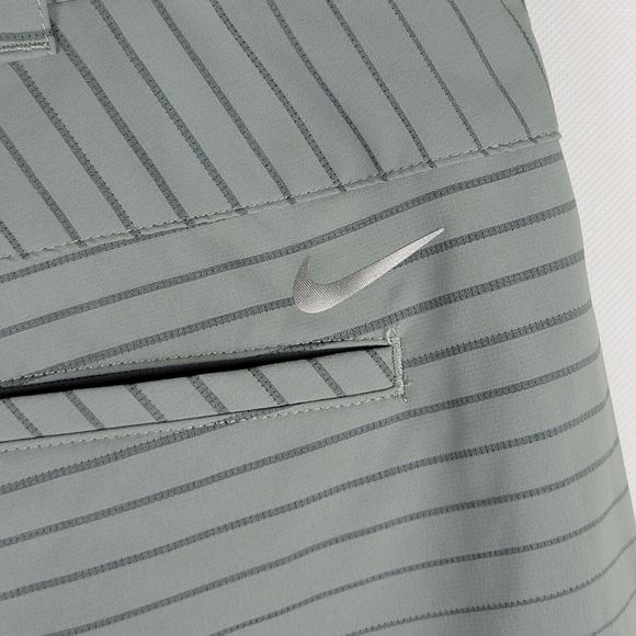 Nike Tour Performance Modern Tech 12” Golf Shorts Mens 38 Gray Striped Stretch - Picture 9 of 11